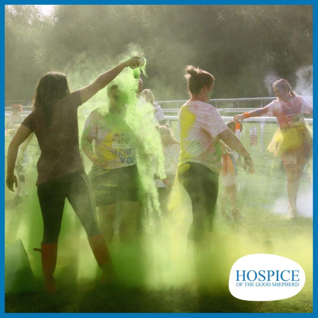Hospice of the Good Shepherd Foamtastic Colour Blast Fundraising Fun Chester