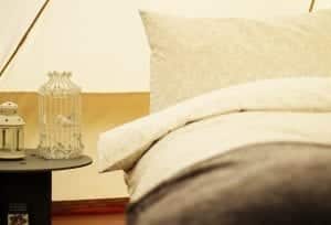 Lloyds Meadow Glamping Real Beds Quality Linen.