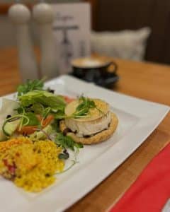 Zugers of Chester Goats Cheese Tart