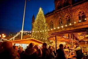 christmas market chester town hall square