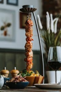 the botanist festive turkey hanging kebab