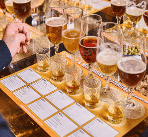 brewhouse and kitchen chester whiskey and beer pairing experience cards