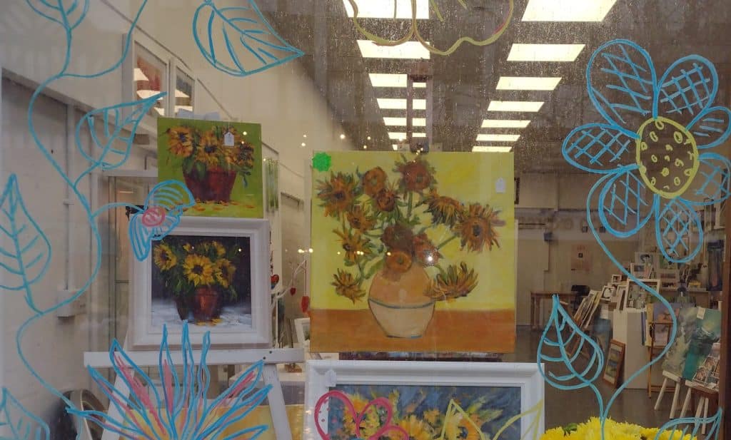 News 24 chester artists support ukraine with sunflowers