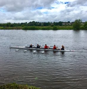 chester regatta rowers on the river dee