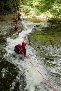 bearded men adventures canyoning snowdonia physical challenge adventure