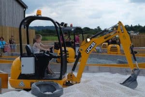 the ice cream farm mini diggers mini scoop outdoor activity chester