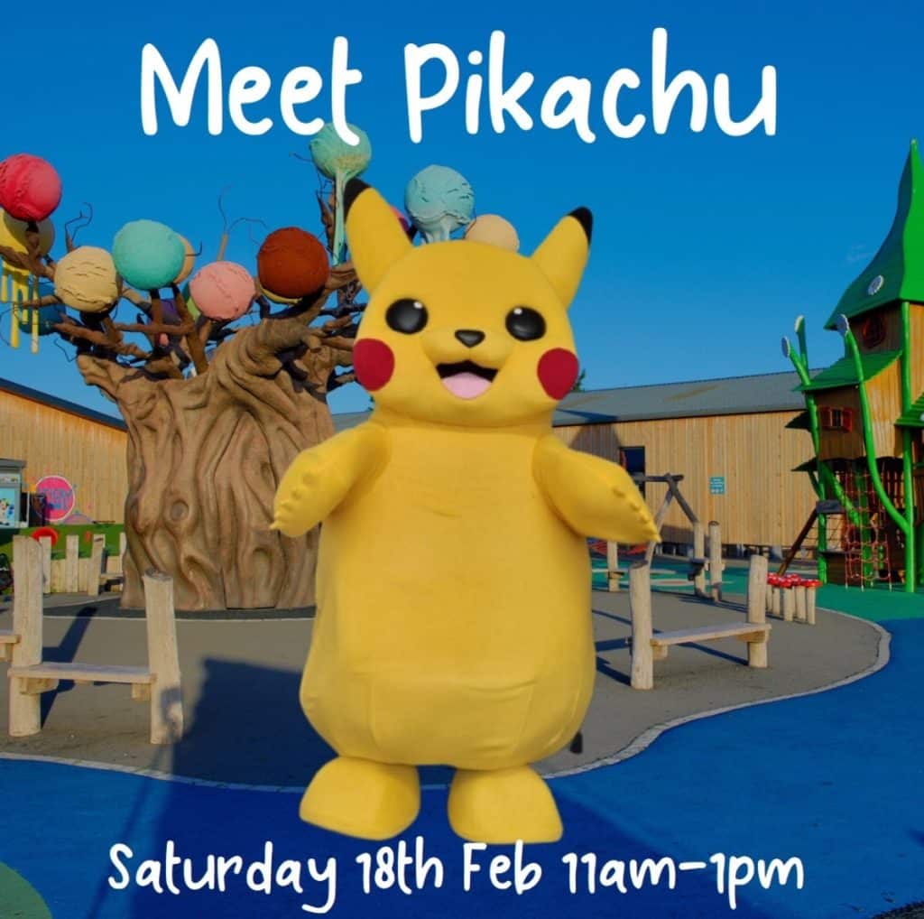 The Ice Cream Farm Half Term Pikachu Character Meet