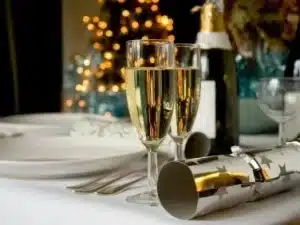 Rowton Hall Hotel Spa Champagne Christmas