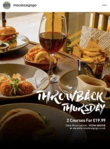 Moules A Go Go Throwback Thursday Offer