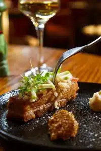 Oddfellows Chester Alices Parlour Porkbelly celeriac puree apple