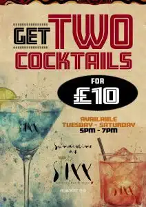 The Stixx cocktails offer
