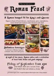 Providence Gin Roman Feast Banquet