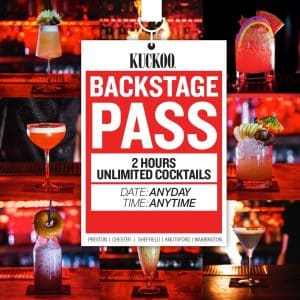 Kuckoo Backstage Pass Unlimited Cocktails