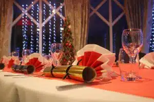 Crabwall Manor Hotel Spa Chester Chritmas Dining Christmas Crackers