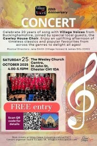 Village Voices Concert poster (8 x 12 in) 3