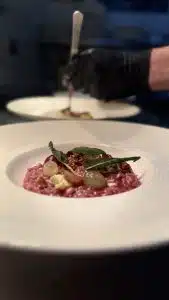 Oddfellows Festive Wonderland Tasting Menu Grape Risotto