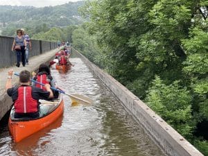 Whitewater Active Canoe Aqueduct Experience Team Building