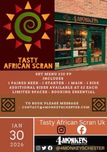 Alexander's Live 4 Monkeys African scran