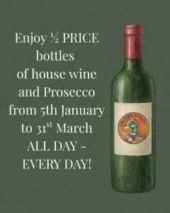 Duck and Dagger Half Price Wine Prosecco Offer