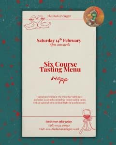 The Duck And Dagger Valentines Day Tasting Menu