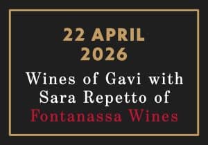 Vin Santo Tastings 22nd April 2026 Wines of Gavi