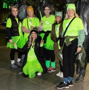 Clatterbridge Glow Green Night Walk Charity Event