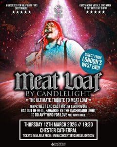Concerts By Candlelight Meat Loaf Chester Cathedral March