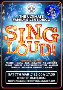 Concerts By Candlelight Sing Loud Family Silent Disco Event Chester Cathedral