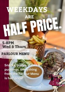 Oddfellows Chester Parlour Menu Offer