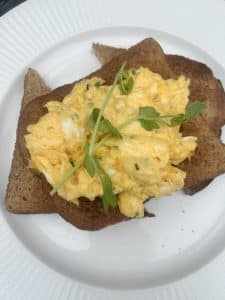 The Chester Townhouse Breakfast On The Terrace Scrambled Eggs On Toast