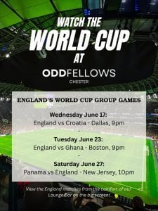 Oddfellows World Cup England Matches