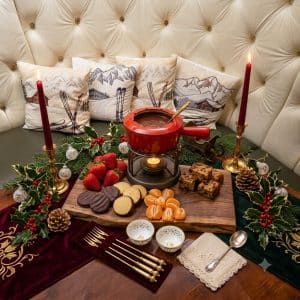 Oddfellows Chester Festive Chocolate fondue